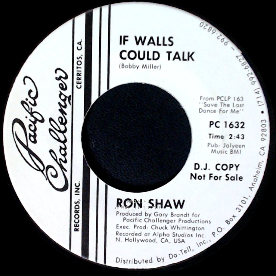 Ron Shaw - If Walls Could Talk / Save The Last Dance For Me side A