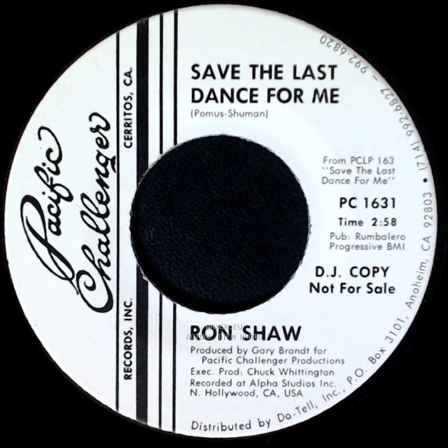 Ron Shaw - If Walls Could Talk / Save The Last Dance For Me side B