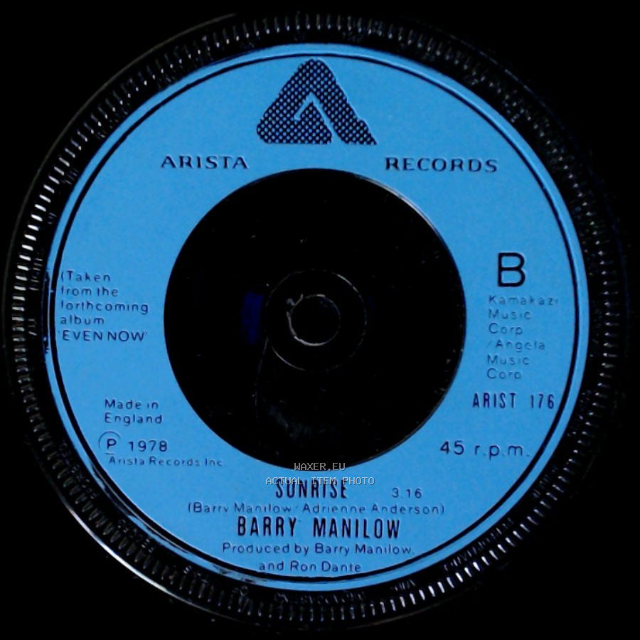 Barry Manilow - Can't Smile Without You / Sunrise side B