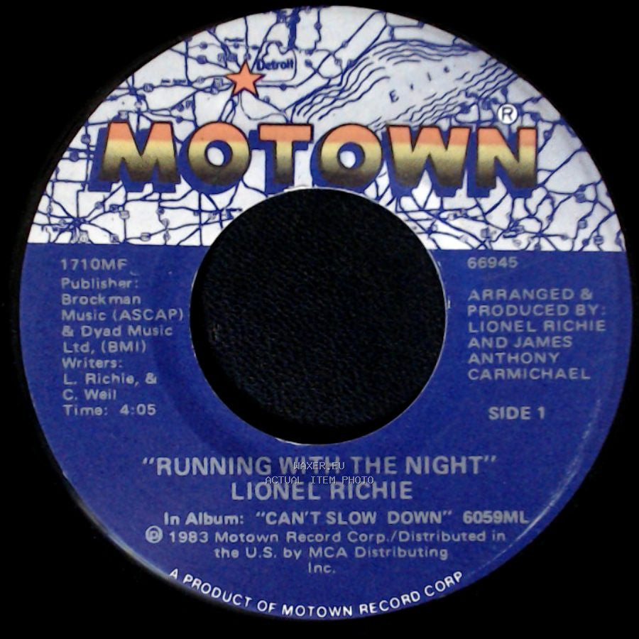 Lionel Richie - Running With The Night / Serves You Right side A