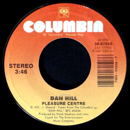 Dan Hill - Pleasure Centre / Can't We Try (Duet With Vonda Shepard) side A