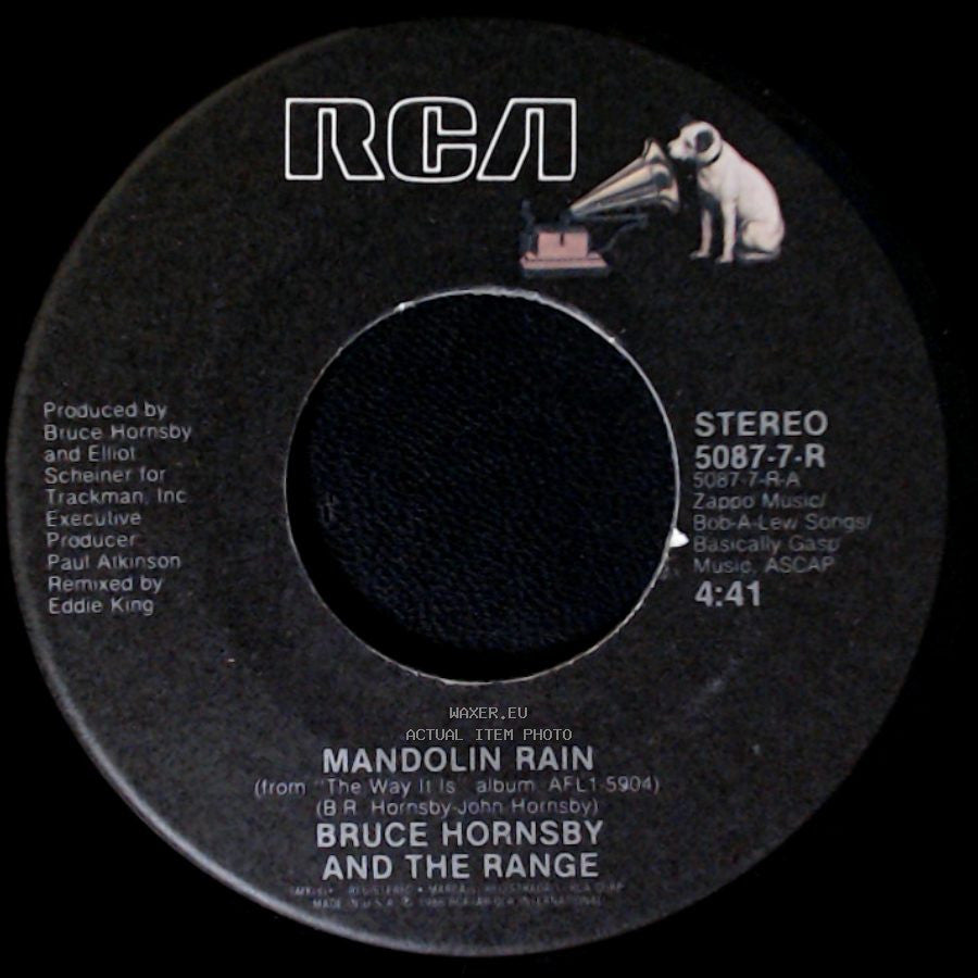Bruce Hornsby And The Range - Mandolin Rain / The Red Plains (Special Live Version) side A