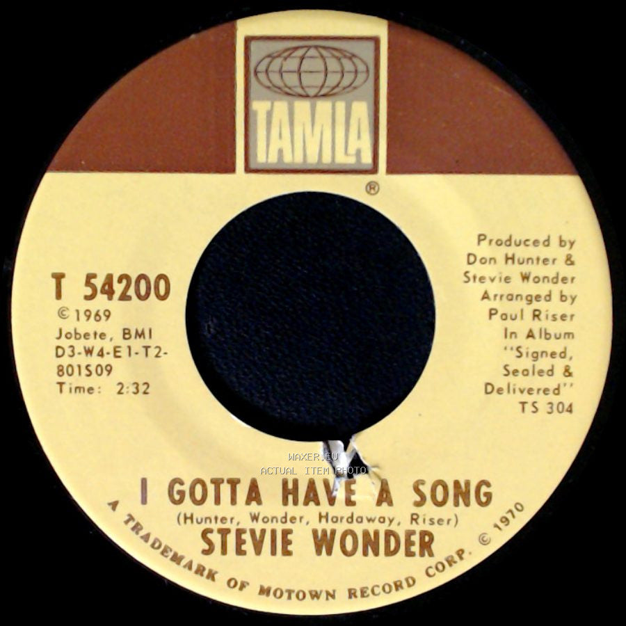 Stevie Wonder - I Gotta Have A Song / Heaven Help Us All side A