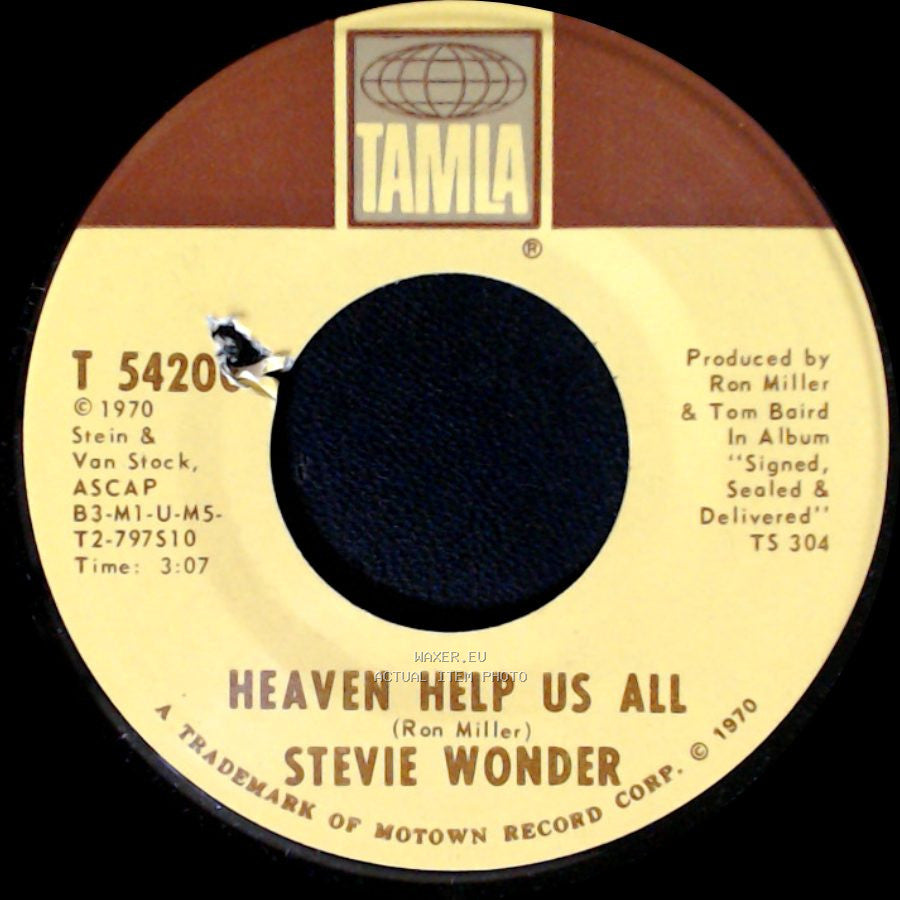 Stevie Wonder - I Gotta Have A Song / Heaven Help Us All side B
