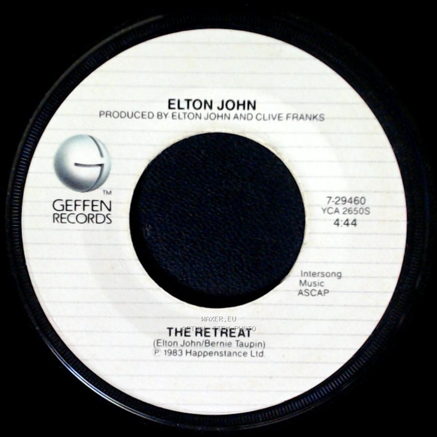 Elton John - I Guess That's Why They Call It The Blues / The Retreat side B