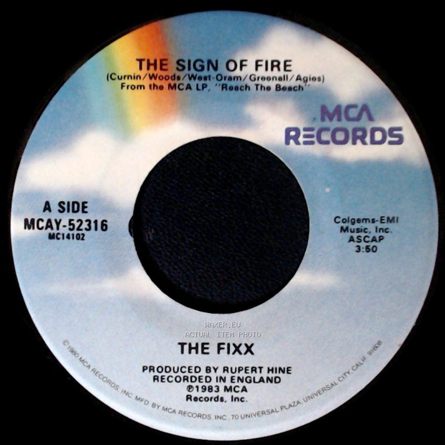 The Fixx - The Sign Of Fire / One Thing Leads To Another (Live Version) side A