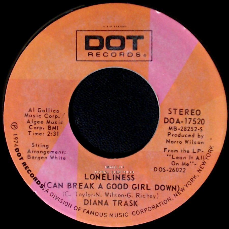 Diana Trask - Loneliness (Can Break A Good Girl Down) / Loneliness (Can Break A Good Girl Down) side B