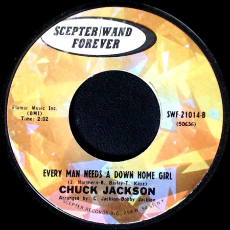 Chuck Jackson - I Wake Up Crying / Every Man Needs A Down Home Girl side B