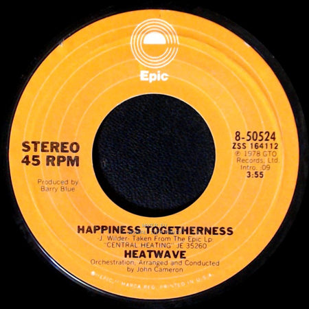 Heatwave - Happiness Togetherness / The Groove Line side A
