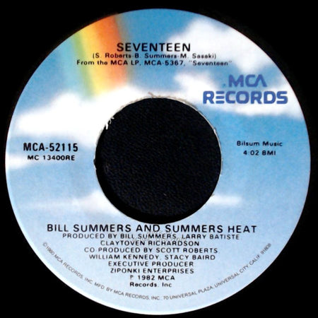 Bill Summers And Summers Heat - Seventeen / Orisha Aché side A