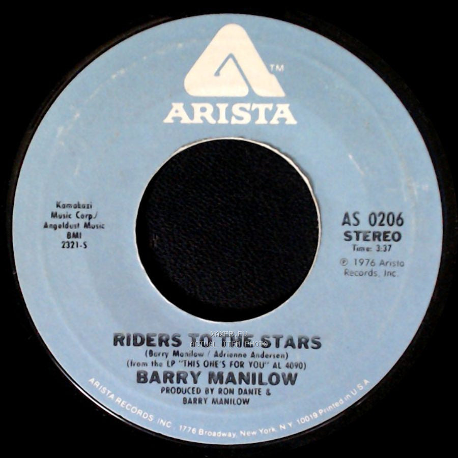 Barry Manilow - This One's For You / Riders To The Stars side B