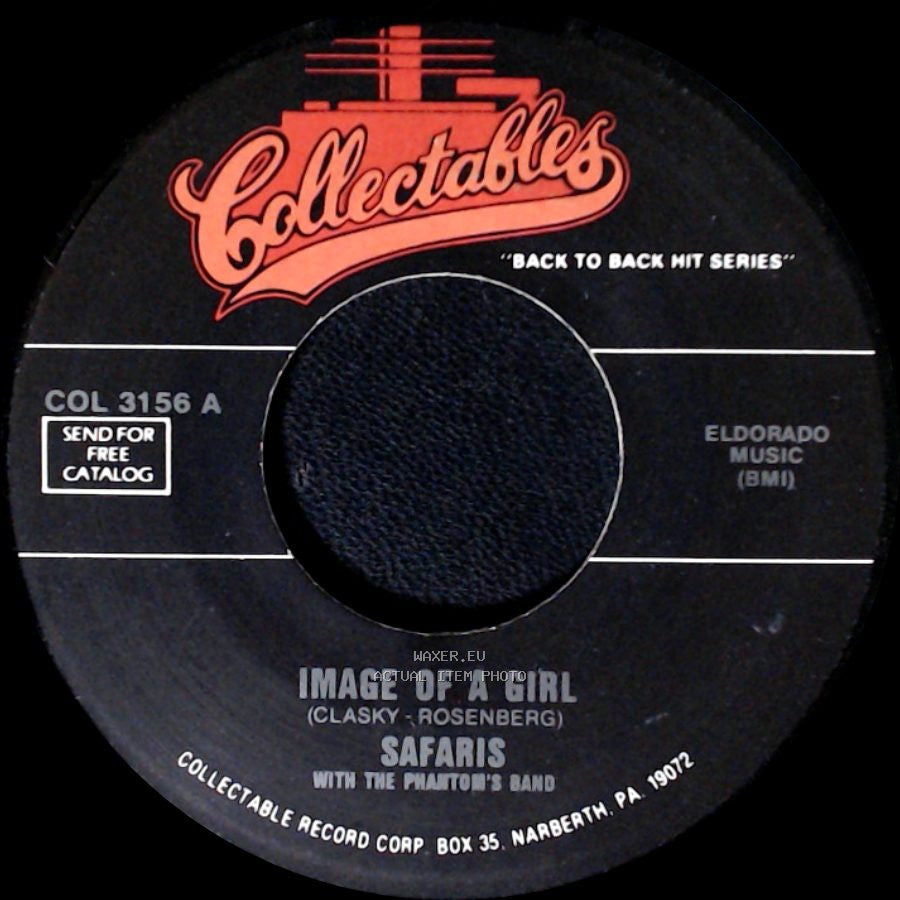 Safaris With The Phantom's Band / The Fidelitys - Image Of A Girl / Memories Of You side A