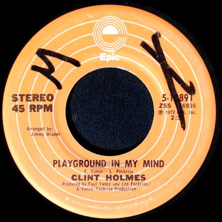 Clint Holmes - There's No Future In My Future / Playground In My Mind side B