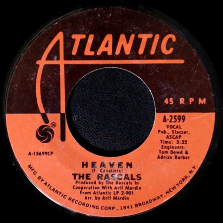 The Rascals - Heaven / Baby I'm Blue side A