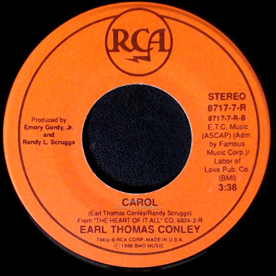 Earl Thomas Conley - What I'd Say / Carol side B