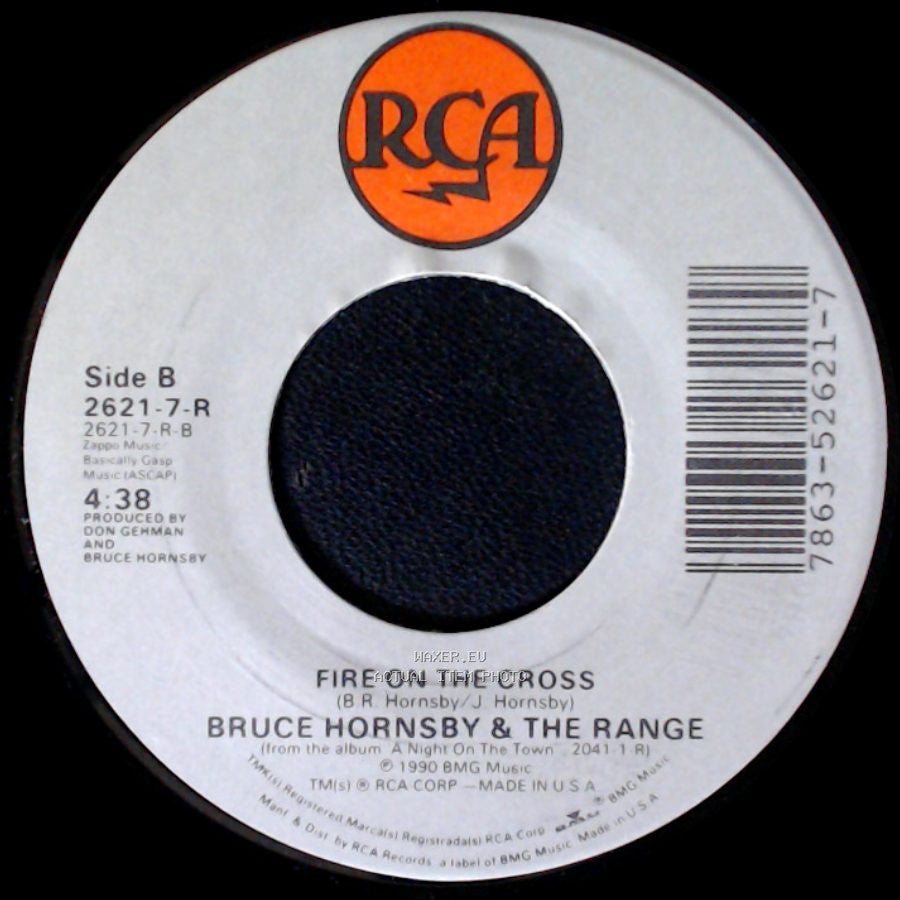 Bruce Hornsby & The Range - Across The River (Single Edit) / Fire On The Cross side B