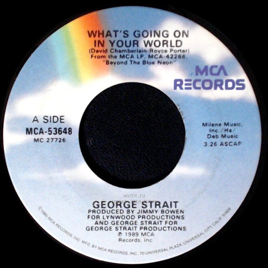 George Strait - What's Going On In Your World / Let's Get Down To It side A