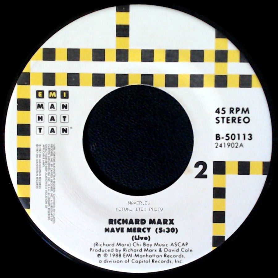 Richard Marx - Endless Summer Nights / Have Mercy (Live) side B