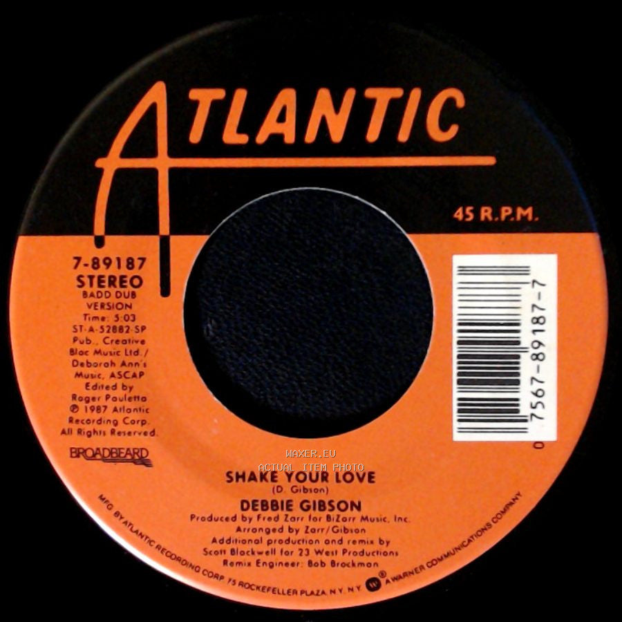 Debbie Gibson - Shake Your Love / Shake Your Love side B