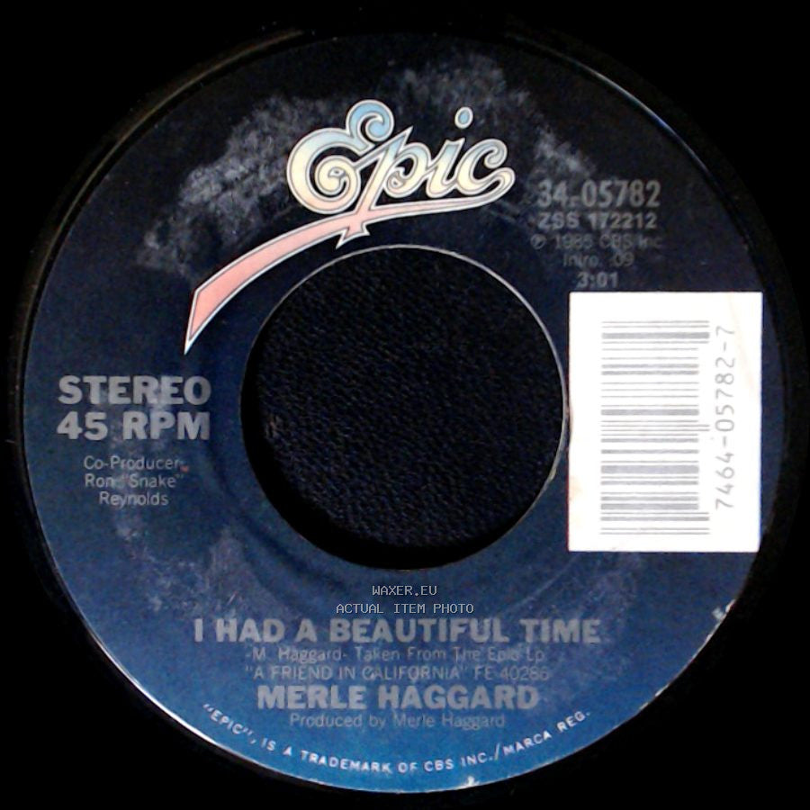 Merle Haggard - This Time I Really Do / I Had A Beautiful Time side B