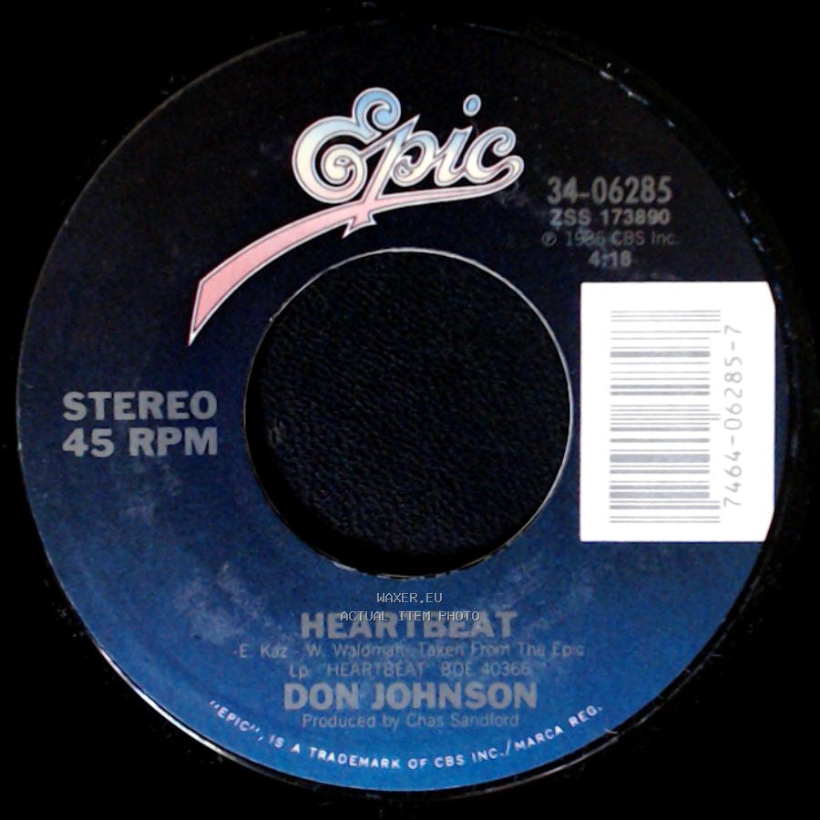 Don Johnson - Heartbeat / Can't Take Your Memory side A