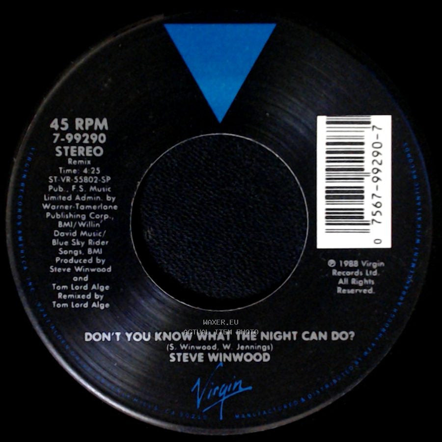 Steve Winwood - Don't You Know What The Night Can Do? / Don't You Know What The Night Can Do? side B