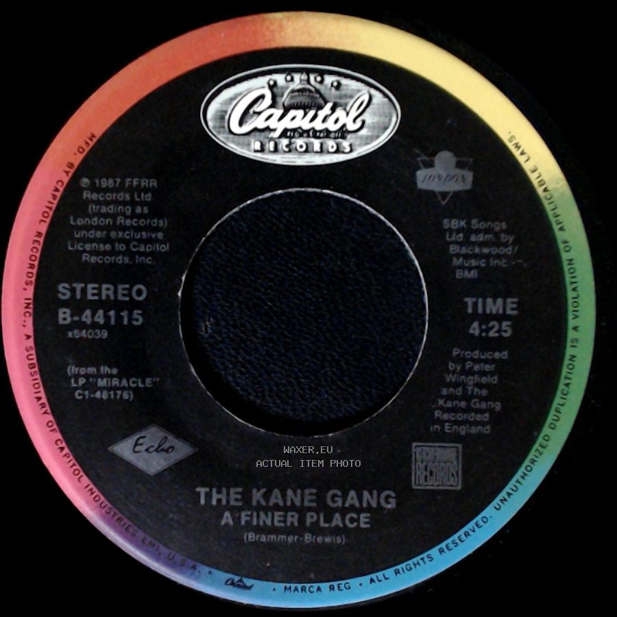 The Kane Gang - Don't Look Any Further (Edit) / A Finer Place side B