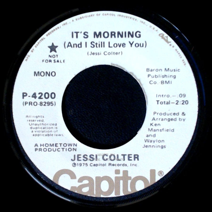 Jessi Colter - It's Morning (And I Still Love You) / It's Morning (And I Still Love You) side B