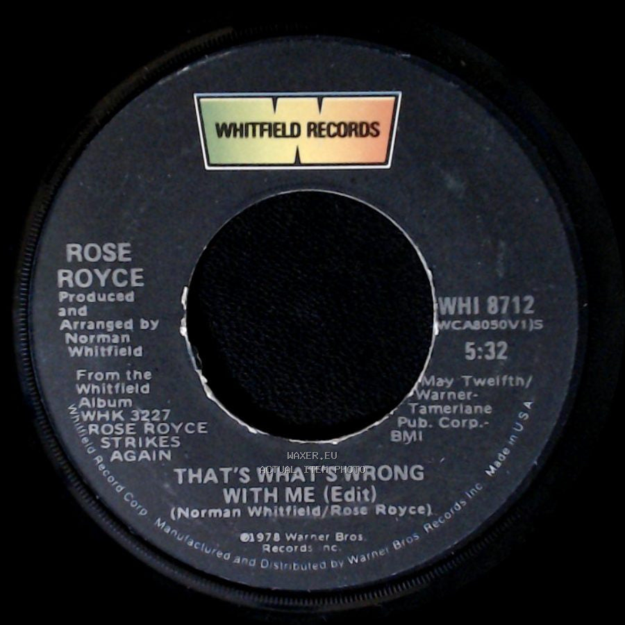 Rose Royce - Love Don't Live Here Anymore / That's What's Wrong With Me (Edit) side B