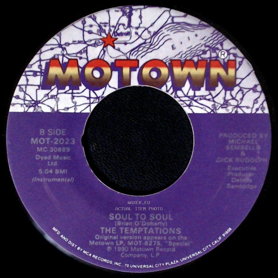 The Temptations - Soul To Soul / Soul To Soul side B