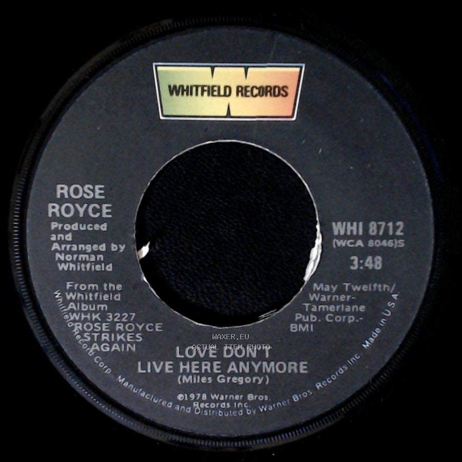 Rose Royce - Love Don't Live Here Anymore / That's What's Wrong With Me (Edit) side A
