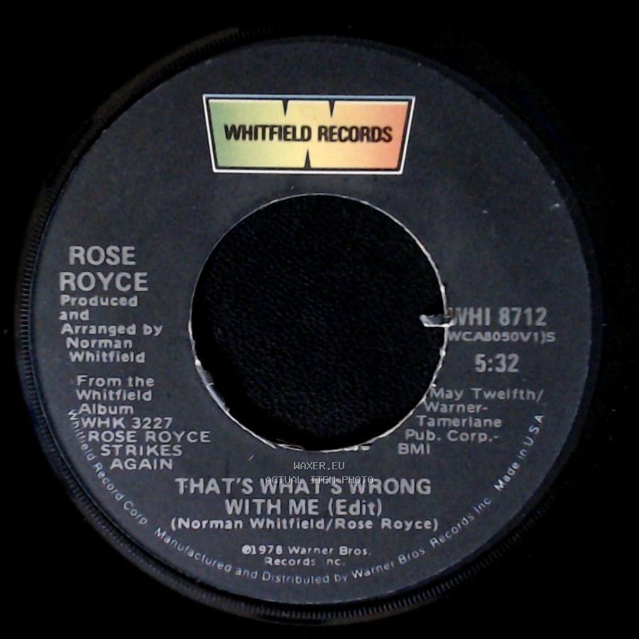 Rose Royce - Love Don't Live Here Anymore / That's What's Wrong With Me (Edit) side B