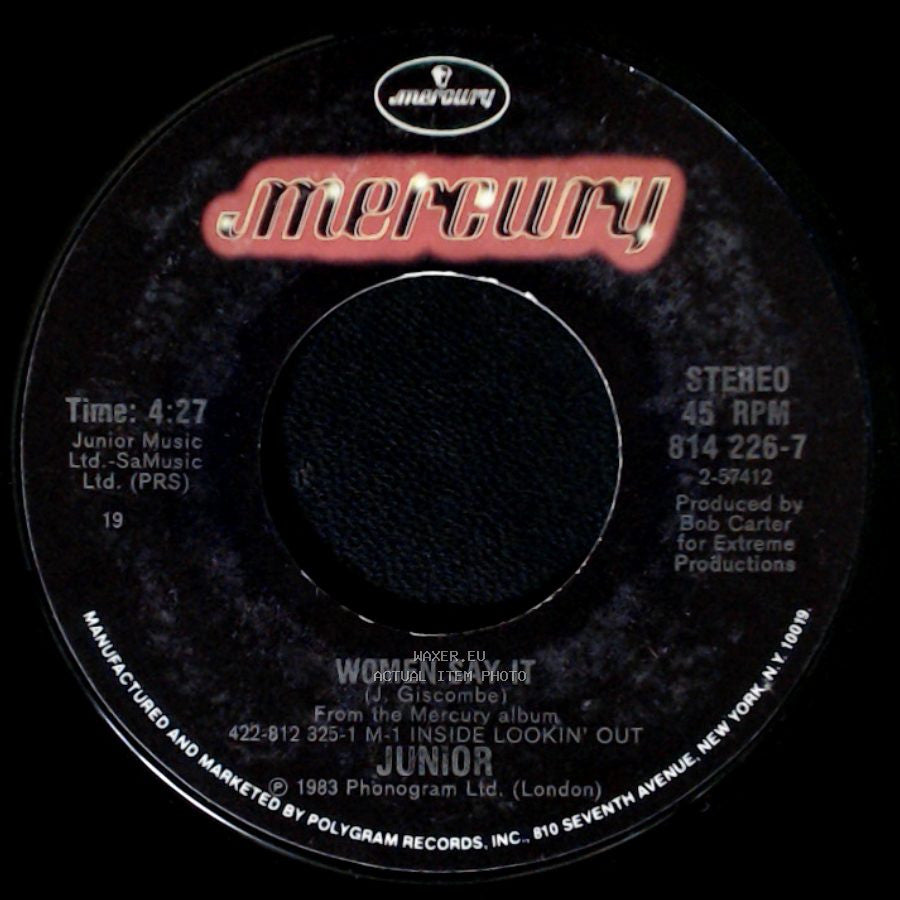 Junior - Baby I Want You Back / Women Say It side B