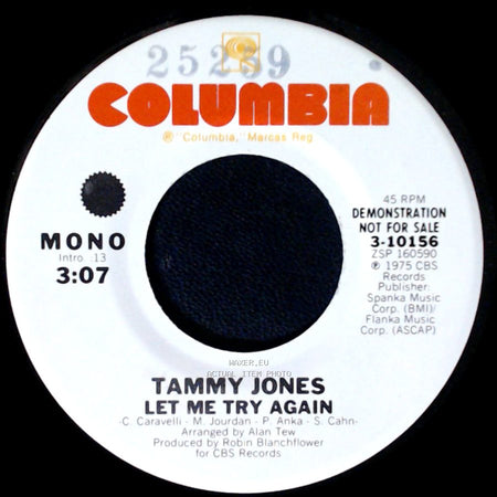 Tammy Jones - Let Me Try Again / Let Me Try Again side B