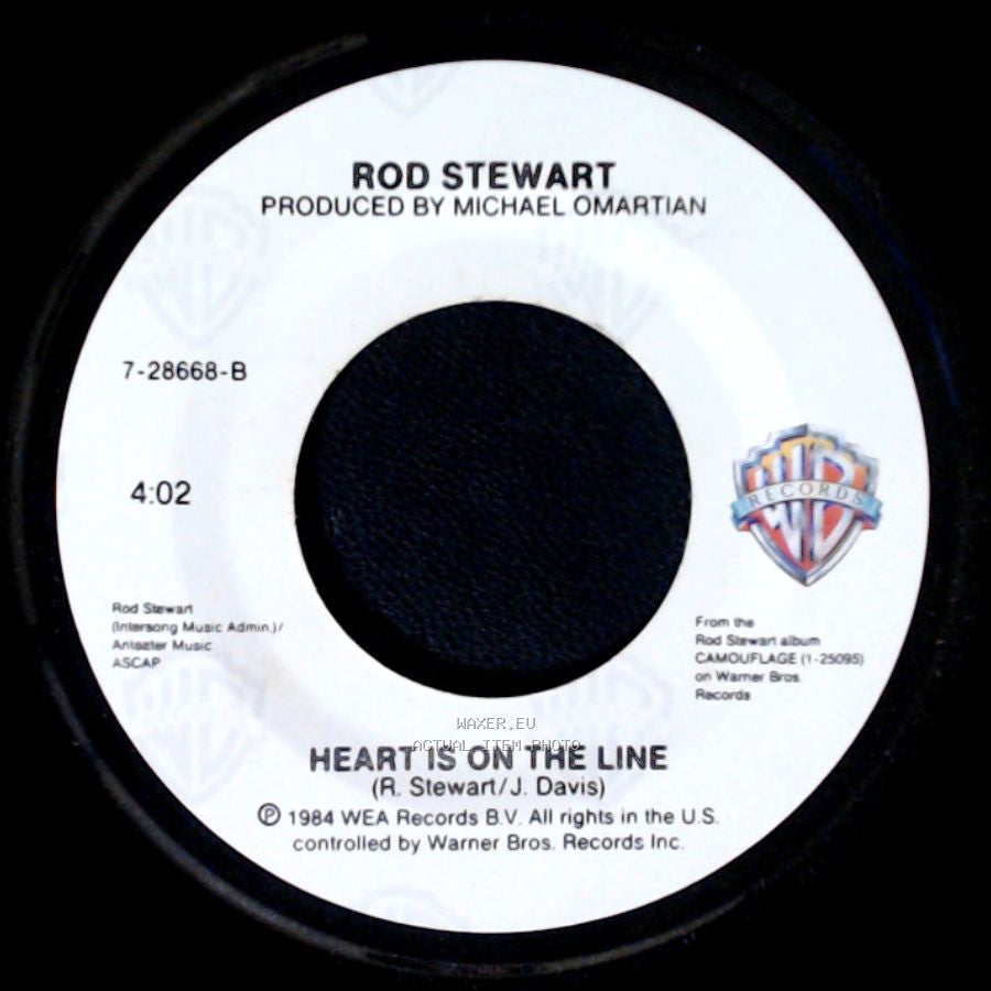 Rod Stewart - Love Touch (Theme From Legal Eagles) / Heart Is On The Line side B
