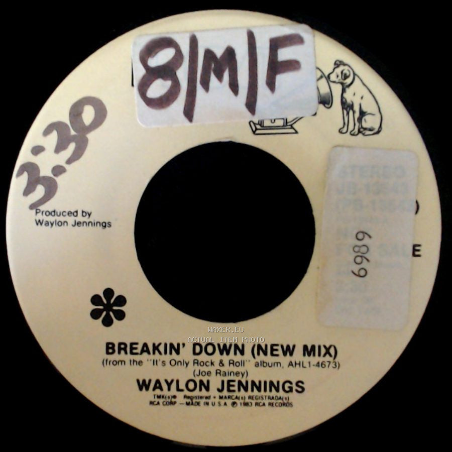 Waylon Jennings - Breakin' Down (New Mix) / Living Legends (A Dyin' Breed) side A
