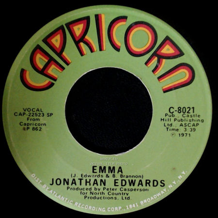 Jonathan Edwards - Sunshine / Emma side B