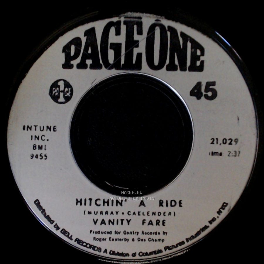Vanity Fare - Hitchin' A Ride / Man Child side A