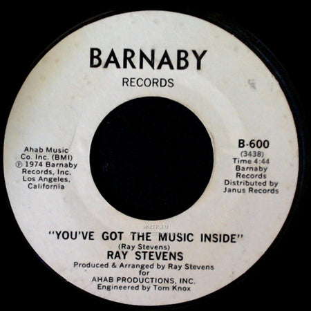 Ray Stevens - The Streak / You've Got The Music Inside side B