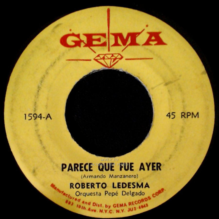 Roberto Ledesma - Parece Que Fue Ayer / Contigo Aprendi side A