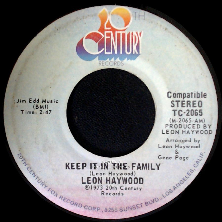 Leon Haywood - Long As There's You (I Got Love) / Keep It In The Family side B