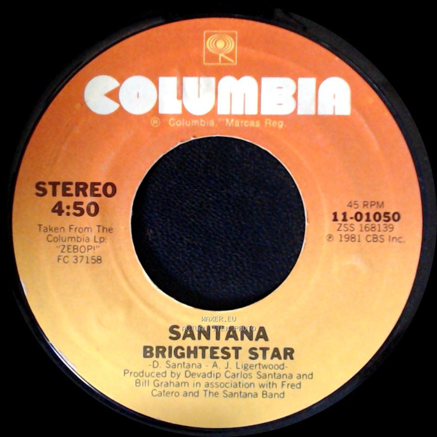 Santana - Winning / Brightest Star side B