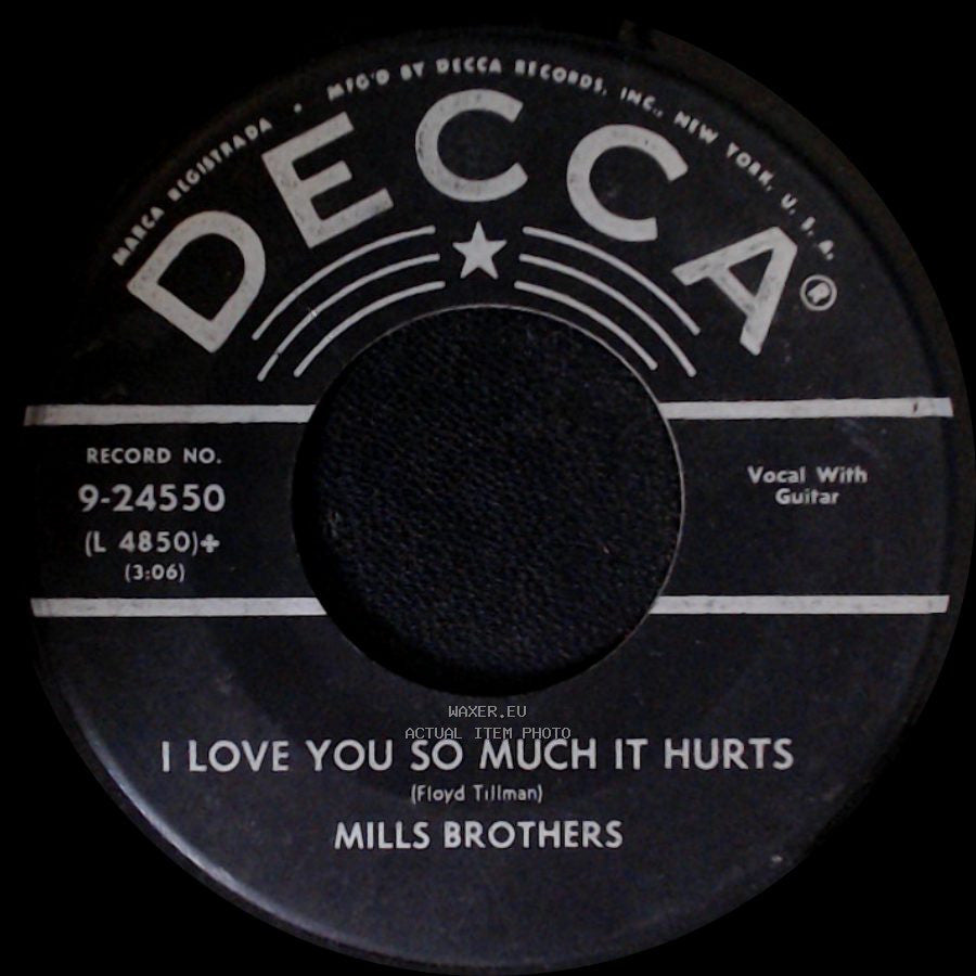 Mills Brothers - I've Got My Love To Keep Me Warm / I Love You So Much It Hurts side B