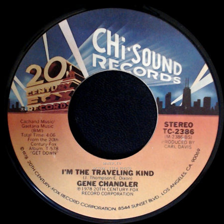 Gene Chandler - I'm The Traveling Kind / Get Down side A