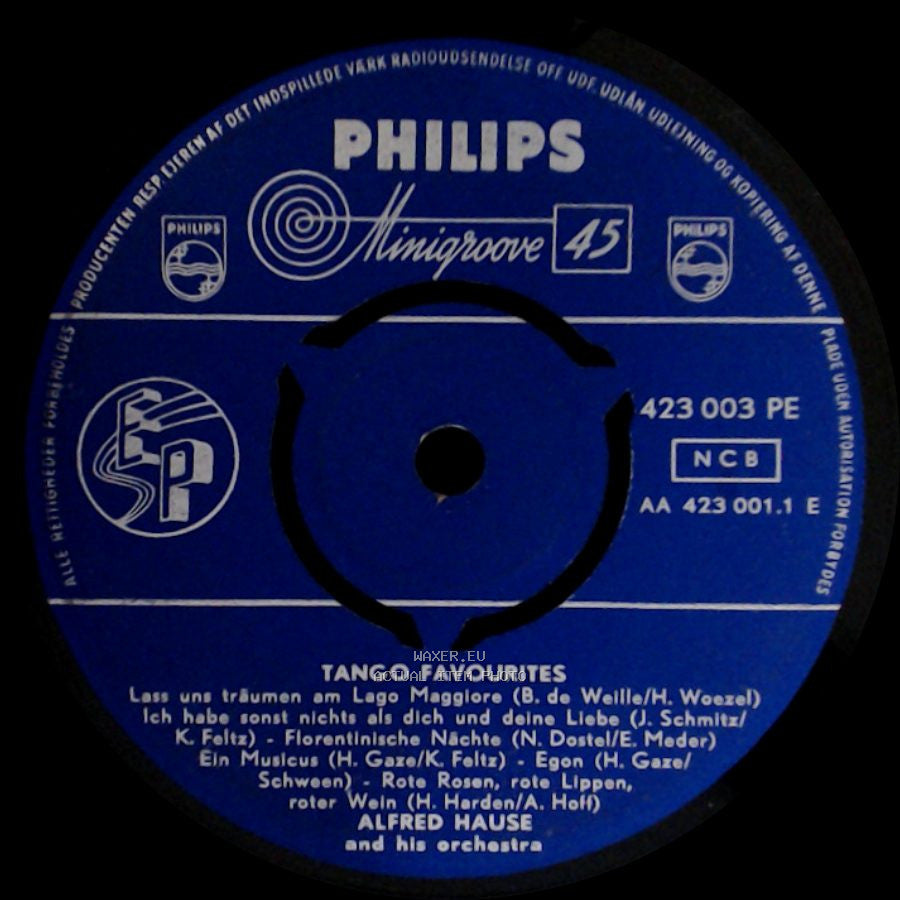 Alfred Hause And His Orchestra - Tango Favourites / Tango Favourites side B