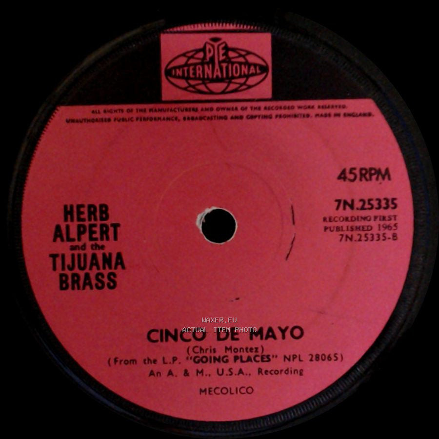 Herb Alpert And The Tijuana Brass - Cinco De Mayo / Spanish Flea side A