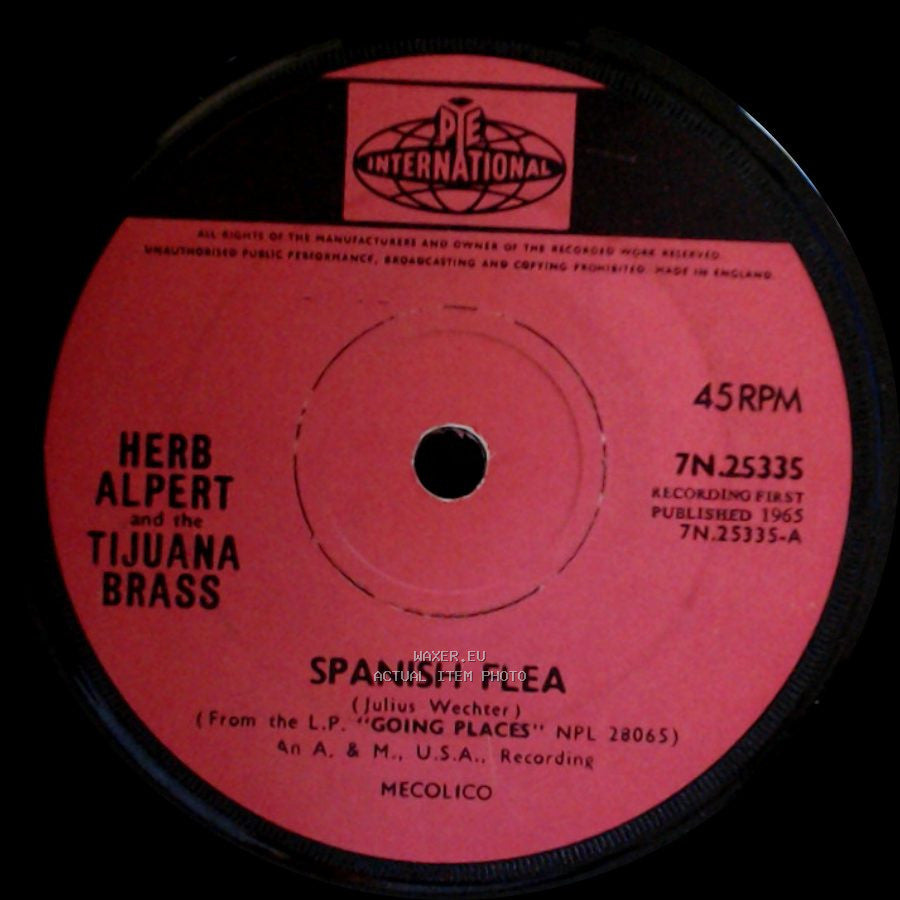 Herb Alpert And The Tijuana Brass - Cinco De Mayo / Spanish Flea side B