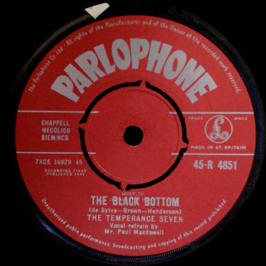 The Temperance Seven - The Black Bottom / The Charleston side A