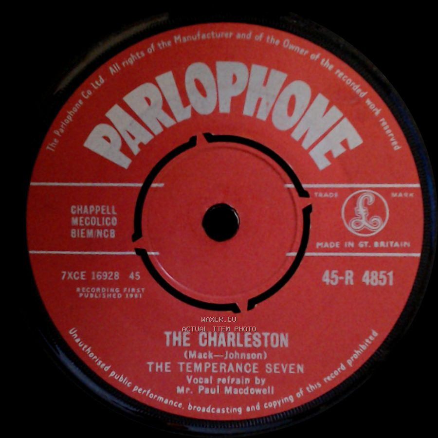 The Temperance Seven - The Black Bottom / The Charleston side B