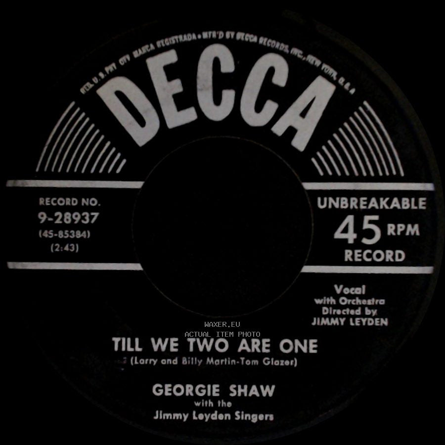 Georgie Shaw - Till We Two Are One / Honeycomb side A